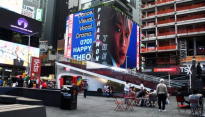 피원하모니 테오, 美 NY 타임스퀘어 대형 전광판 장식…'특별 생일 선물'
