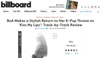 보아 Kiss My Lips, 빌보드 극찬 