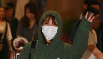[메인포토] AOA 지민, ‘조심히 다녀왔어요!’
