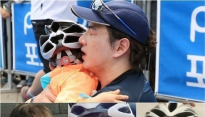'슈퍼맨이 돌아왔다' 삼둥이, 송일국과 철인3종 완주에 시청자도 '울컥'