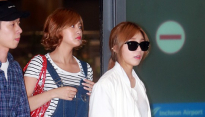 [메인포토] 에이핑크 오하영-정은지, ‘상반된 공항패션’
