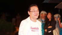 [20th BIFF 포토] 김의성, ‘깔끔한 화이트 패션’