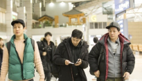 조정석-정우-정상훈, '꽃보다 청춘' 아이슬란드行..출국사진 공개