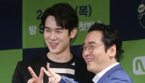 [메인포토] 유연석-윤일상, ‘손으로 위키드 그리며~’