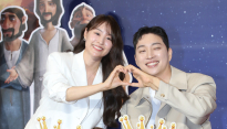 [포토] 송지은-박위, '우리 사랑 영원해요'